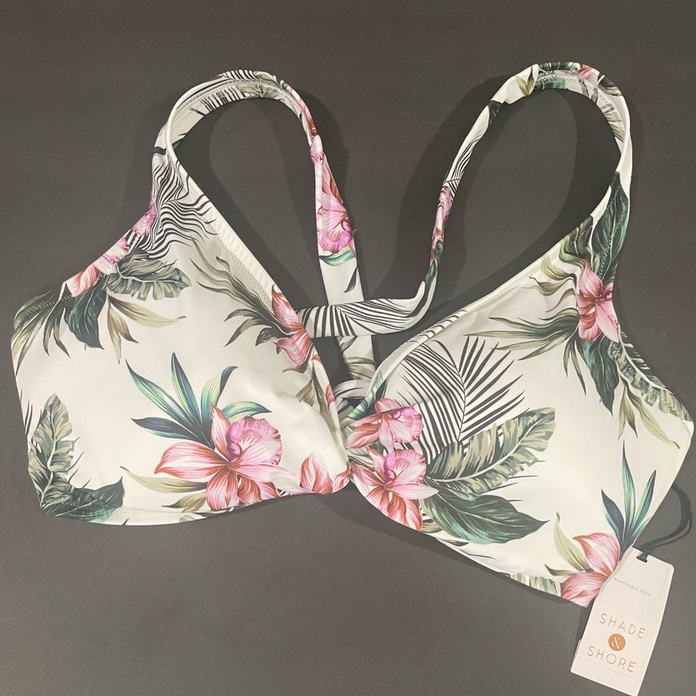 Shade and shore floral bikini top- 38D